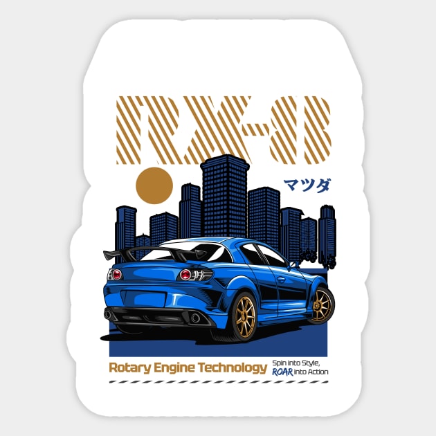 RX-8 Admiration Sticker by Harrisaputra